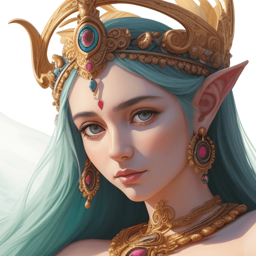 AI generated: Goddess close-up portrait ribcagel.