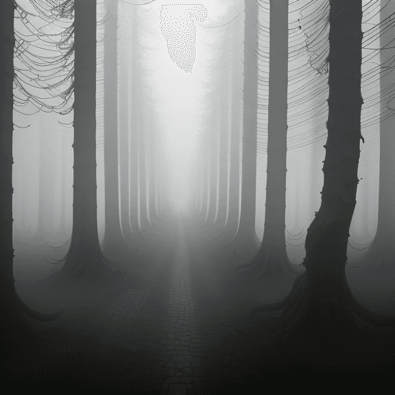 AI generated: düster, lächelnder nebel, horror, unheimlich, 8k