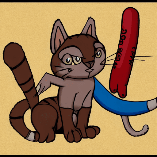 AI generated: gay, furry, nsfw, anthropomorphic, feline, cat, brown fur, striped fur, blue eyes, ears with tuff, l...