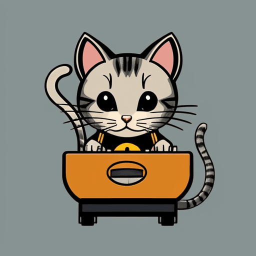 AI generated: Cat and mouse sticker vintage retro style vonoroi craving sticker style cinema 11 k-11d full HD 