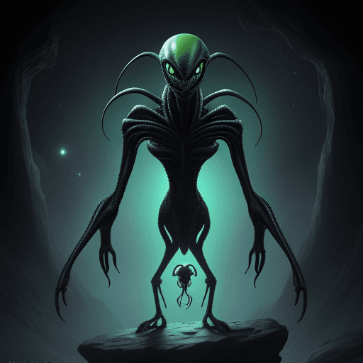 AI generated: alien species the ummit