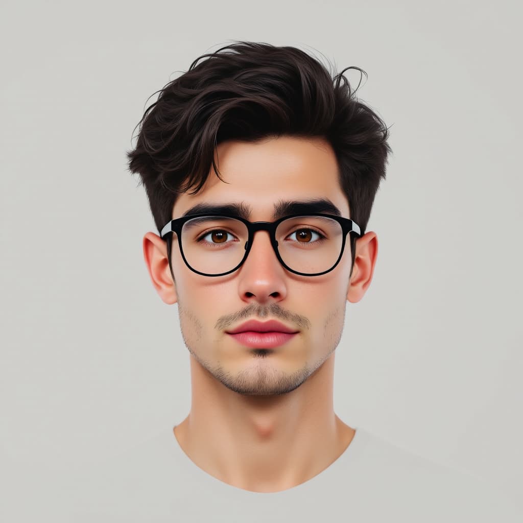 AI generated: Generate a male person with the following features:
Eyebrows: Thick and well-defined, with a natural...