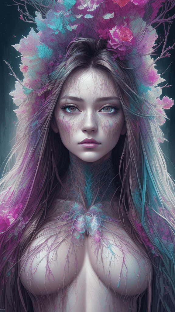 AI generated: Art by Carne Griffiths, Crystalia Amaquelin, perfect face, perfect body, Knitting clothes, perfect d...