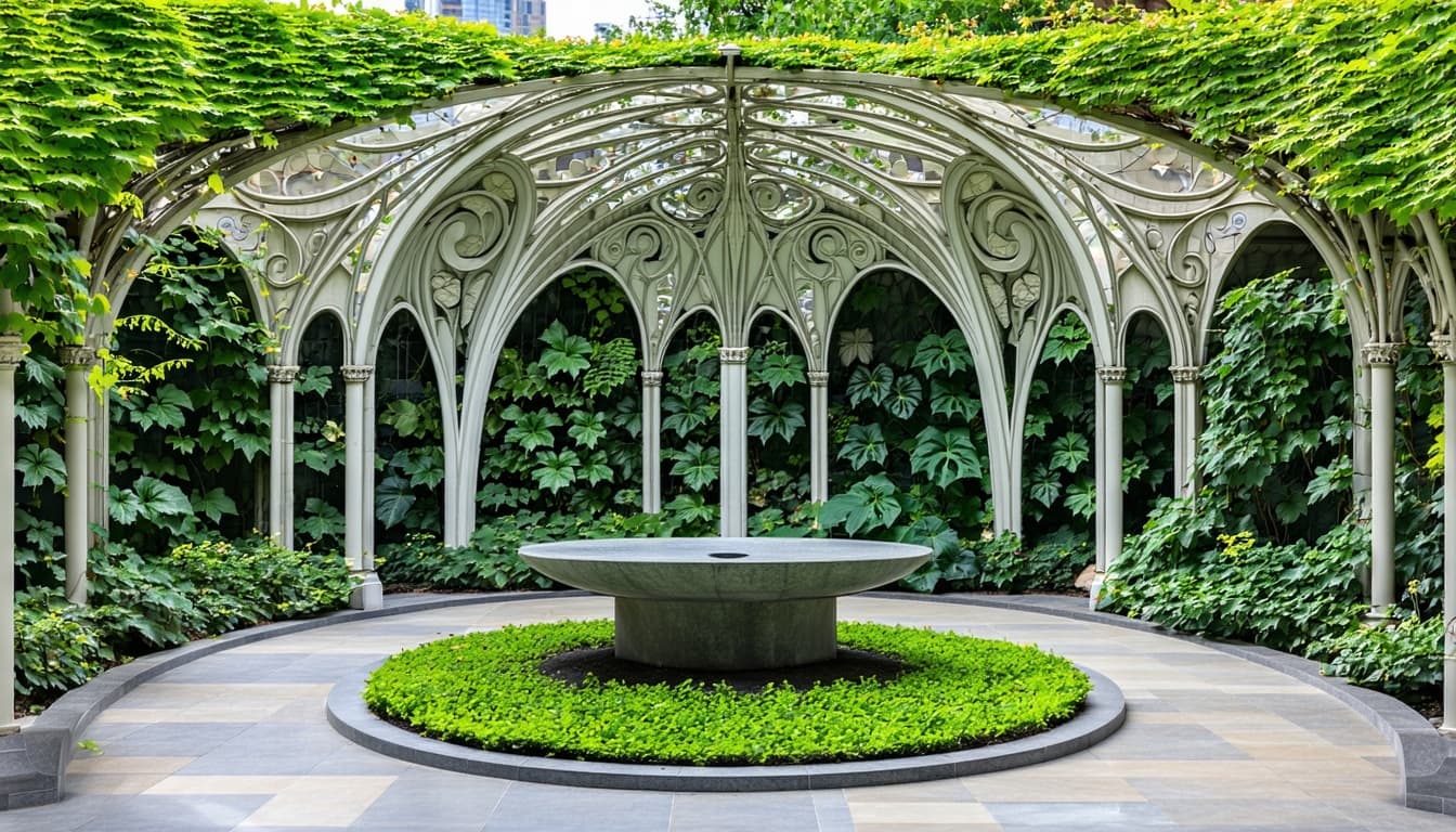 AI generated: Art Nouveau Garden In the heart of the city, where steel and concrete reigned supreme, lay a hidden ...