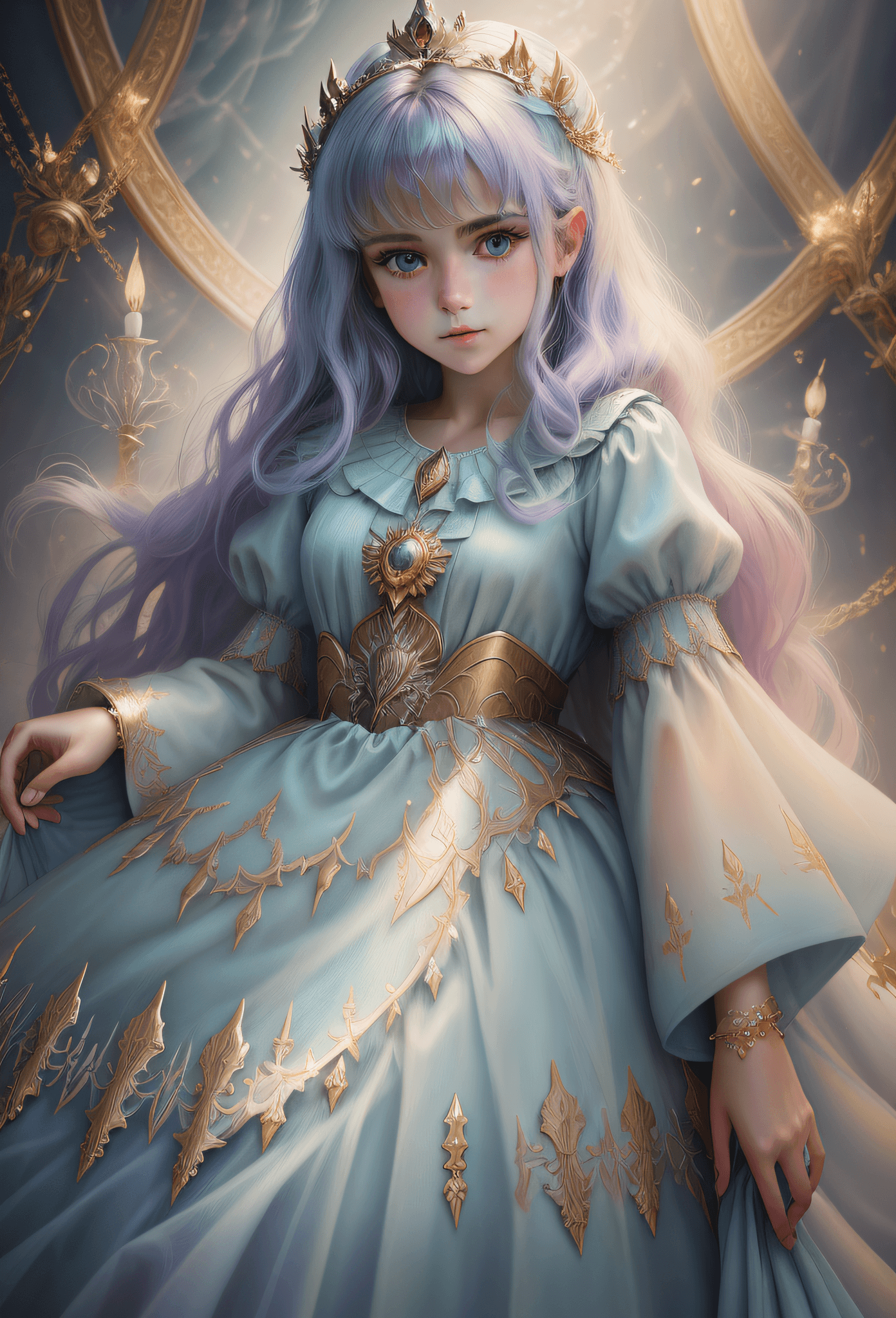 AI generated: a photography, HD,, photo, woman, beautiful dress ornate, in the style of stefan kostic, realistic, ...