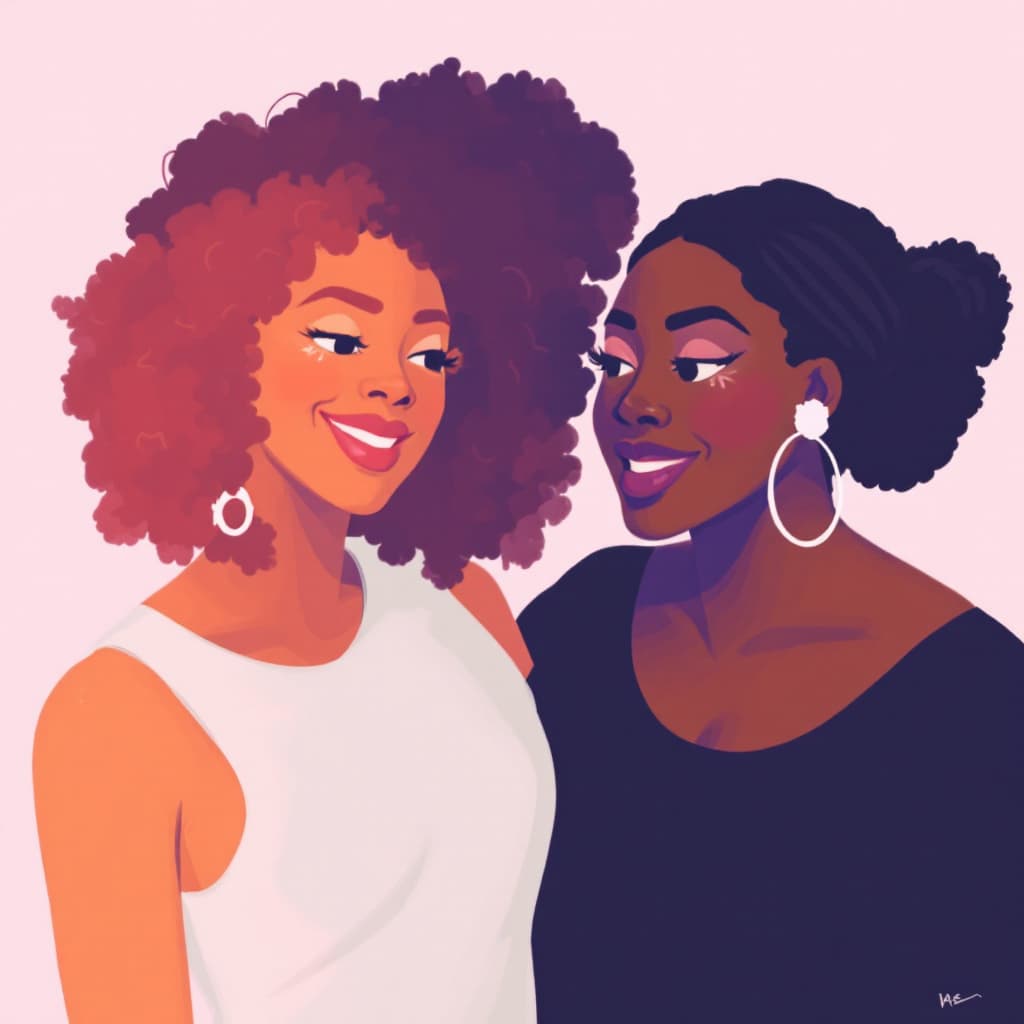 AI generated: Black Sharee women 