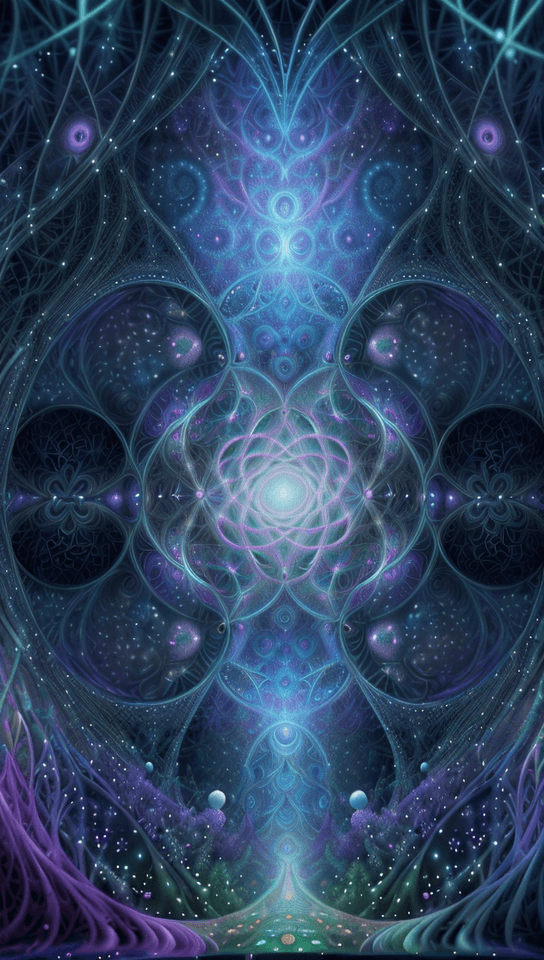 AI generated: Craft a 4K visual masterpiece that envisions a surreal quantum garden, where reality blurs with the ...