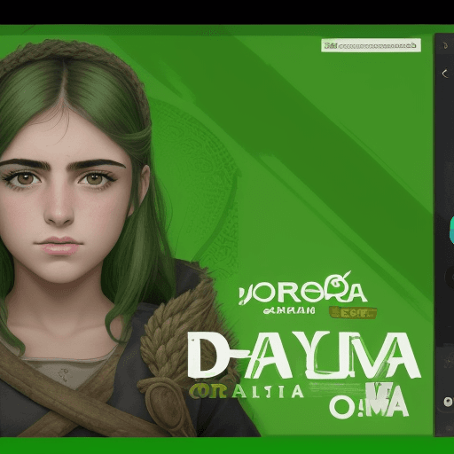 AI generated: joven, castaña y de ojos verdes, mira abrumada la pantalla de su ordenador.
a su alrededor, el desor...