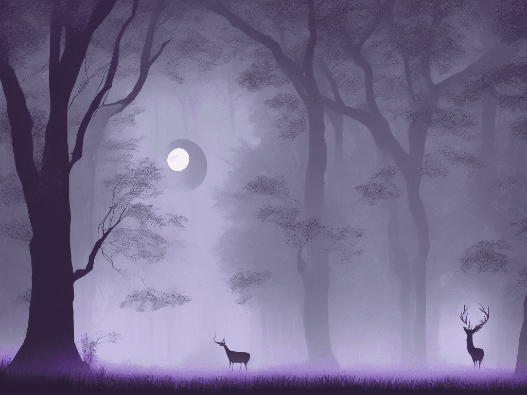 AI generated: Envision a tranquil, mystical forest at dusk. A hidden portal to a realm of forgotten myths awaits. ...