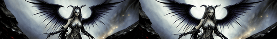 AI generated: Demonic Elves with Wings, Luis Royo Style, Full Body Shot, Hyperrealistic, Photorealistic, Instant D...