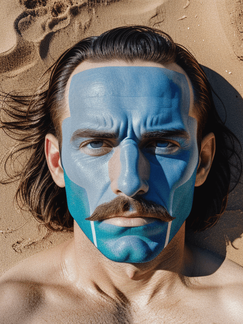 AI generated: RAW photo, a man on the beach, hyperrealism, ultra real 8k photography, prize winning color photo, p...