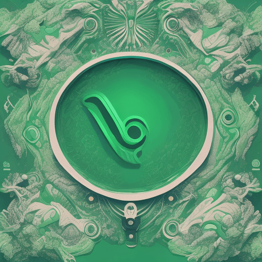 AI generated: A fresh, flat illustration, lora. The green background has a good half-body effect, low overall satu...