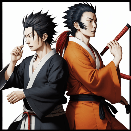 AI generated: Suguru geto and rengoku kyojurou 