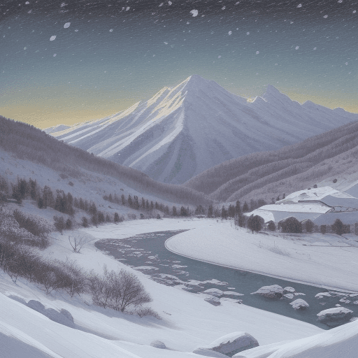 AI generated: escribir la palabra: "SONIO" en la nieve, Paisaje de invierno, montaña nevada, nieve, Pintura románt...