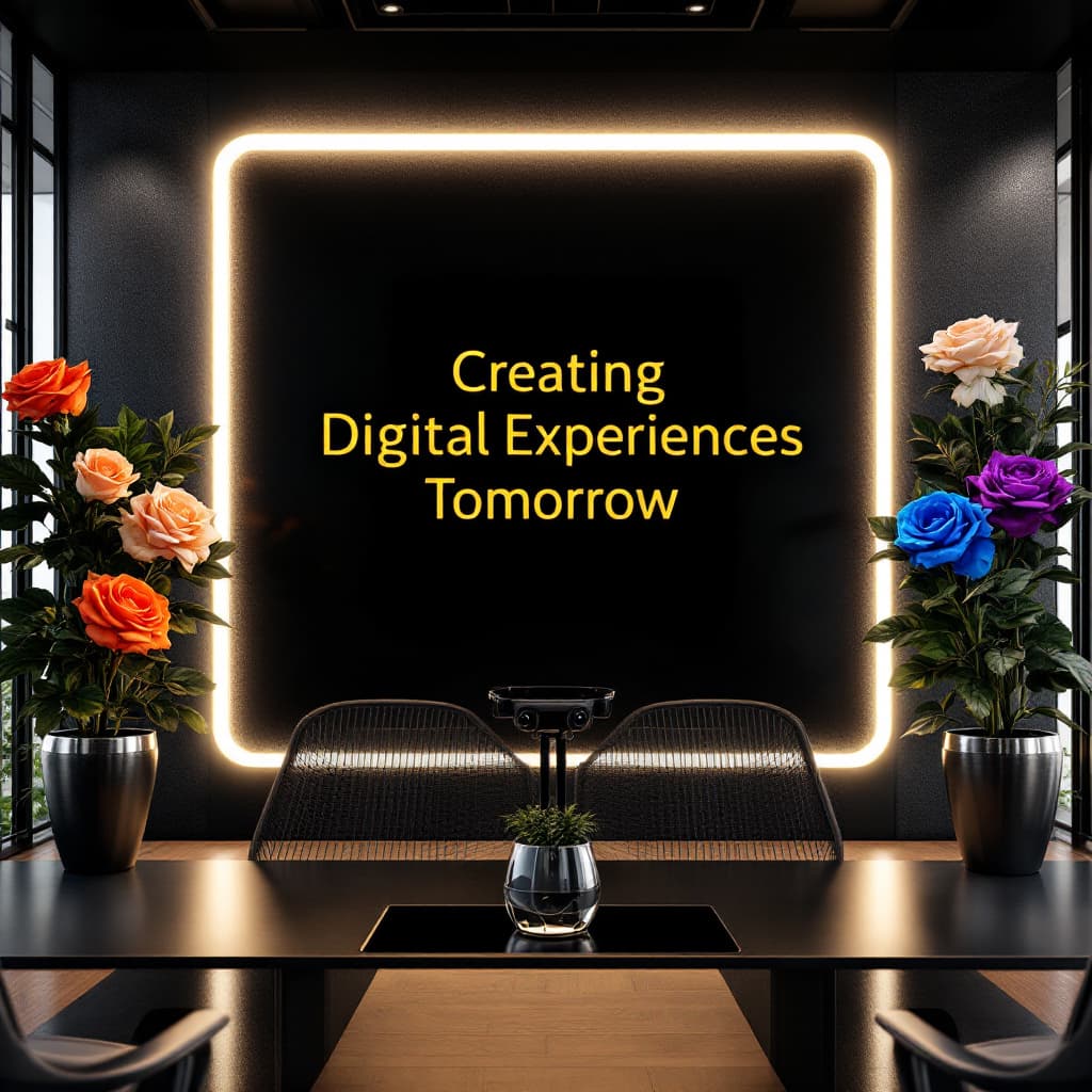 AI generated: High resolution ultra realistic photo showing futuristic workplace of an organization that has the v...