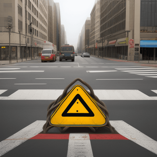 AI generated: twisted traffic arrow