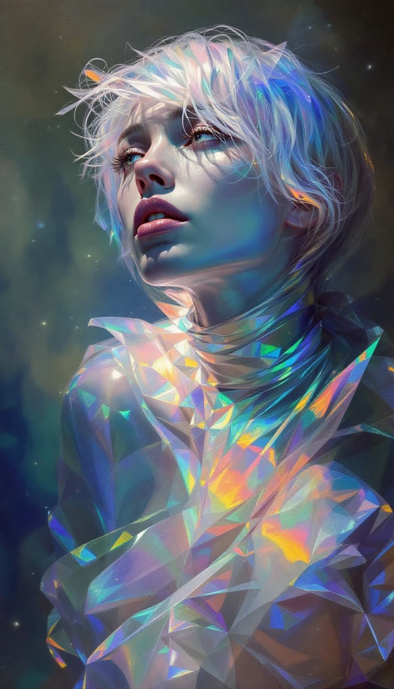 AI generated: In this remarkable hyperrealist painterly oil painting, the artist brilliantly merges styles evocati...