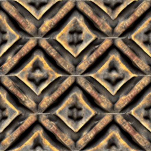 AI generated: texture of rusted iron, tile,  seamless