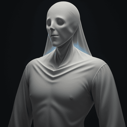 AI generated: mysterious Ghost with body up to his neck.
 8K, 
masterpiece, octane render, ray-tracing