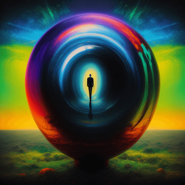 AI generated: music Album cover picture, surreal art, oil picture,  electronic music