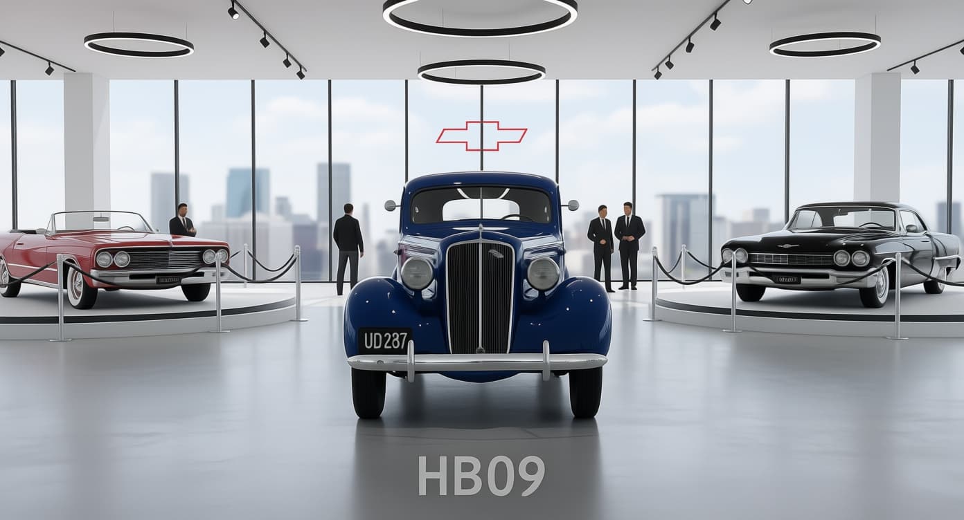 AI generated: Red 1935 Chevrolet Master on the road
With the discreet and very small watermark "HB09" at the bott...