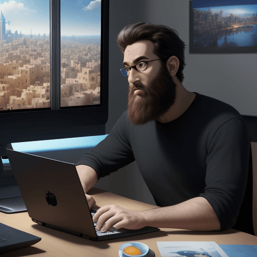 AI generated: 4K poster of Pixar and Disney animated film called "Photoshop", released in 2024, about Israel, grap...