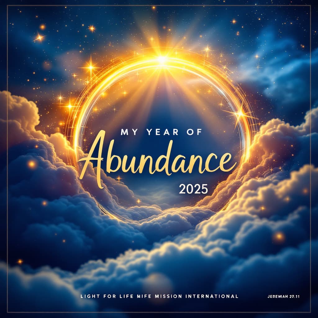AI generated: Generate a church banner for 2025 on Jeremiah 29.11, For I know the plans I have for you,” declares ...