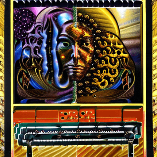 AI generated: In the vast emptiness of the interstellar void, two omnipotent deities from separate dimensions coll...