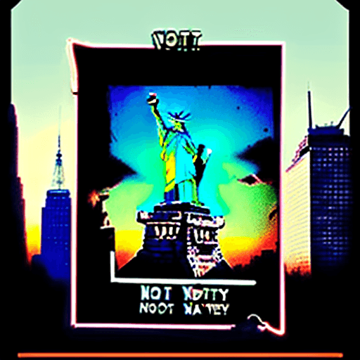 AI generated: A vintage photo patriot portrait shows, the Statue of Liberty building the border wall, at scale, wi...