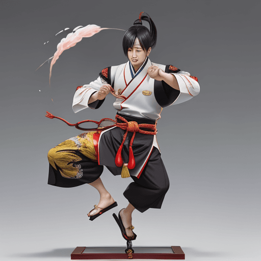 AI generated: image Hu Tao from genshin impact full height