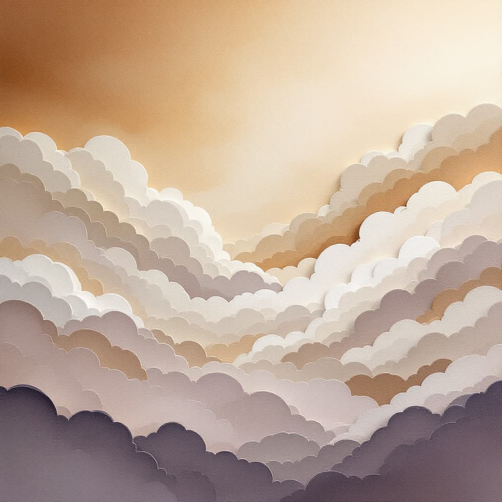 AI generated: Arttrttrt A serene watercolor painting captures the serene beauty of a vast sky meeting the tranquil...