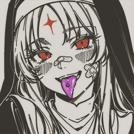 rebel nun monocrom consept [PONY | SDXL | ILLUSTRIOUS | FLUX]
