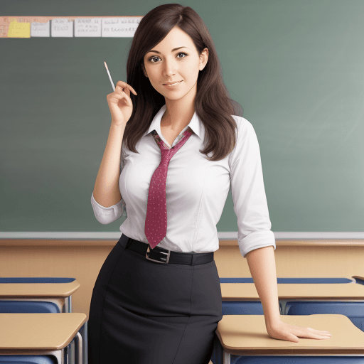 AI generated: female teacher