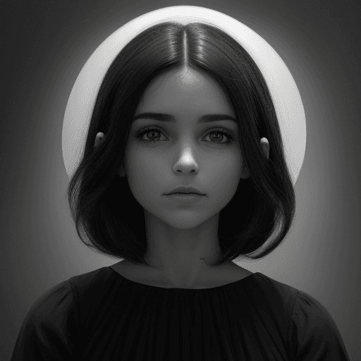 AI generated: (obra maestra, premiada, calidad más alta: 1. 2), solo, obra maestra de imagen en blanco y negro, as...
