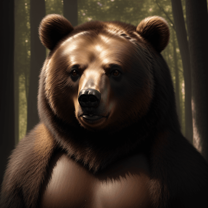 AI generated: Mourning Bear- portrait - photo
daylight - tree -Rembrandt Light
Beautiful-shiny skin-Rembrandt Ligh...