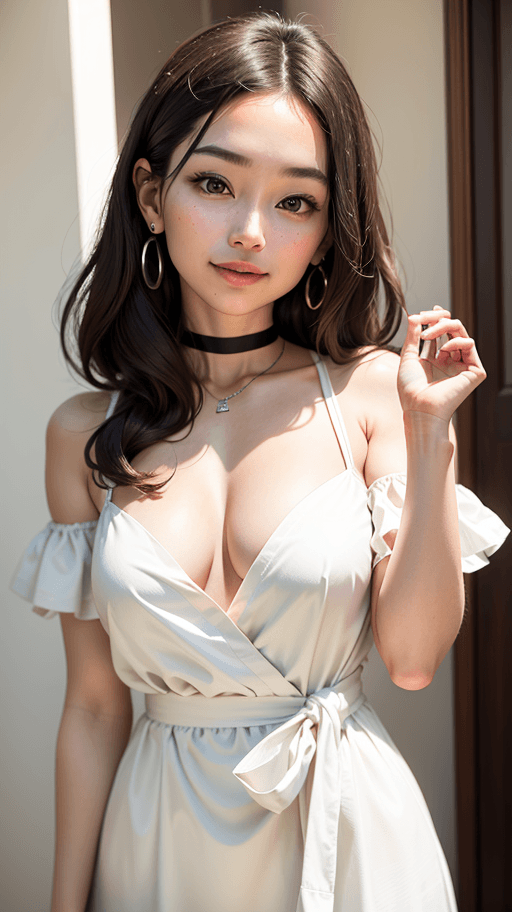 AI generated: (masterpiece, best quality:1.3), ((with professional makeup)), (natural breasts), ((a beautiful youn...