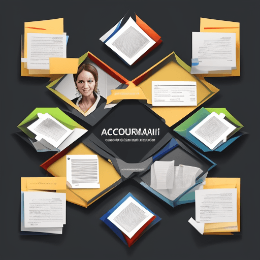 AI generated: Create a hyper-realistic, detailed vector image showcasing various services of an accounting firm, s...