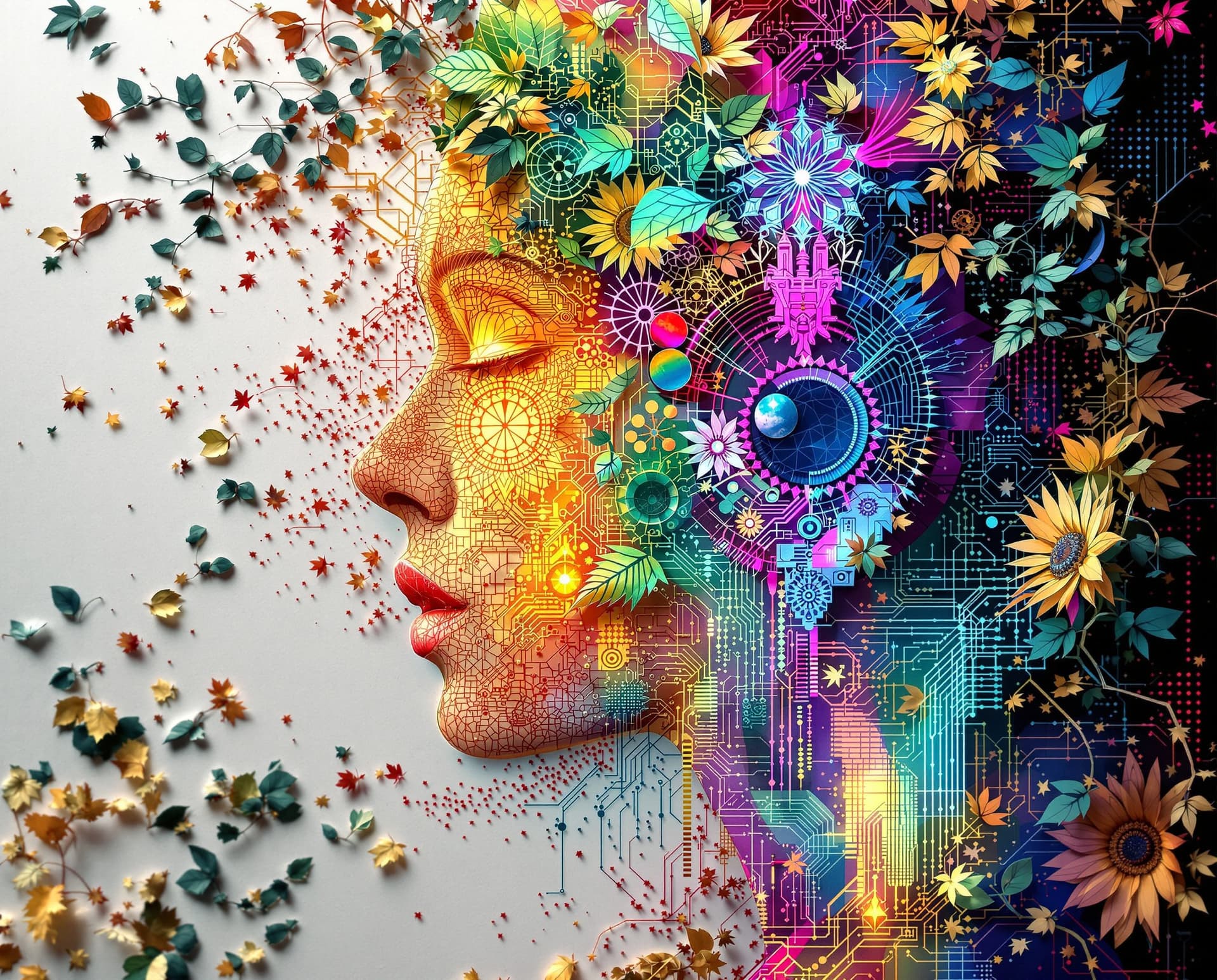 AI generated: 3D digital data mapped coded matrix blueprint, steampunk sculpture of Digital matrix art, glitched, ...