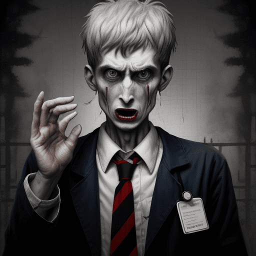 AI generated: Psycho and mental doctor wolk
