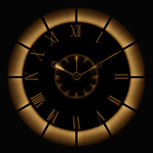 AI generated: cinematic lighting,clock.time,4k
