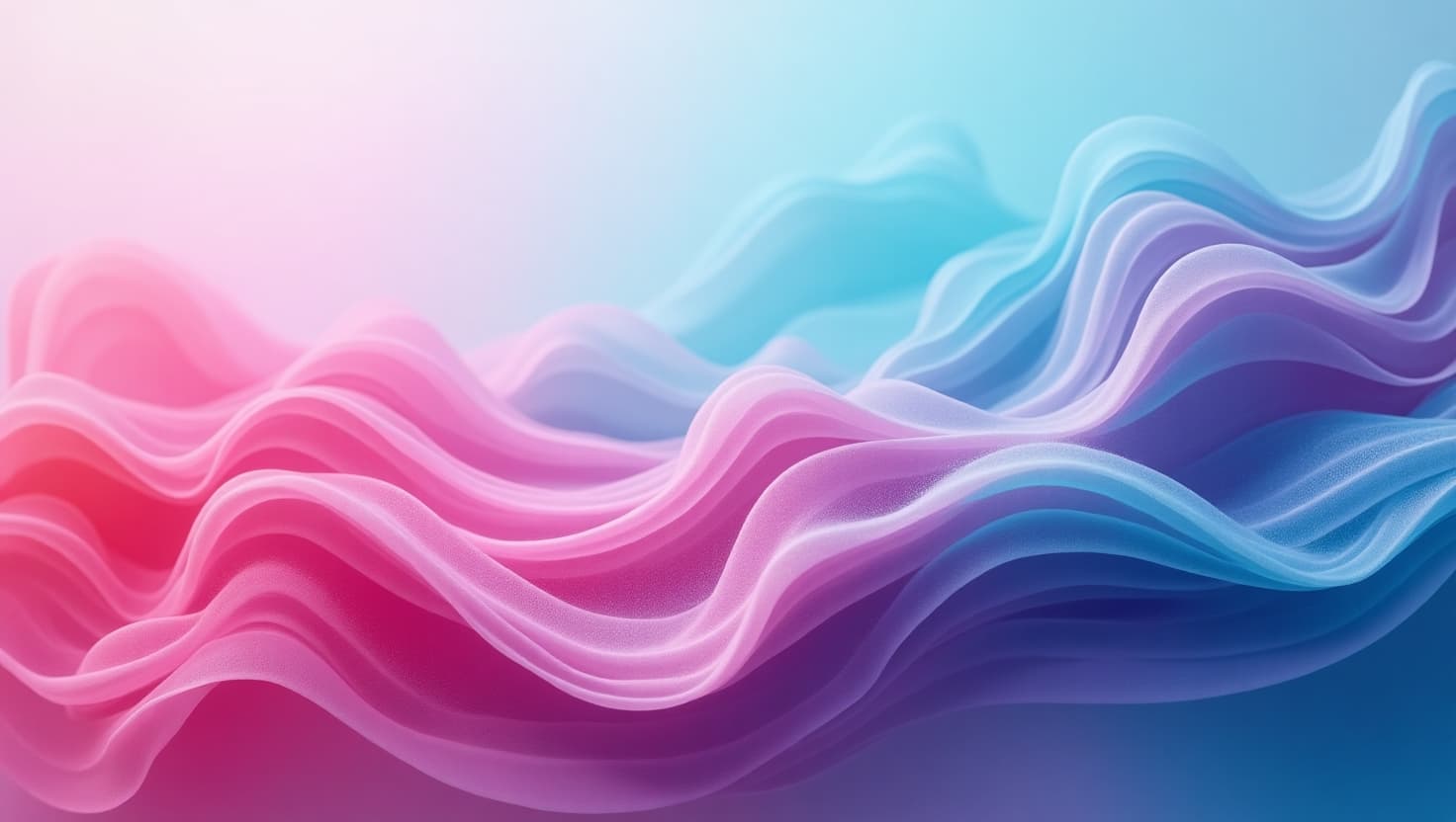 AI generated: A mesmerizing, gradient abstract background with undulating, smooth, flowing waves of vibrant neon p...