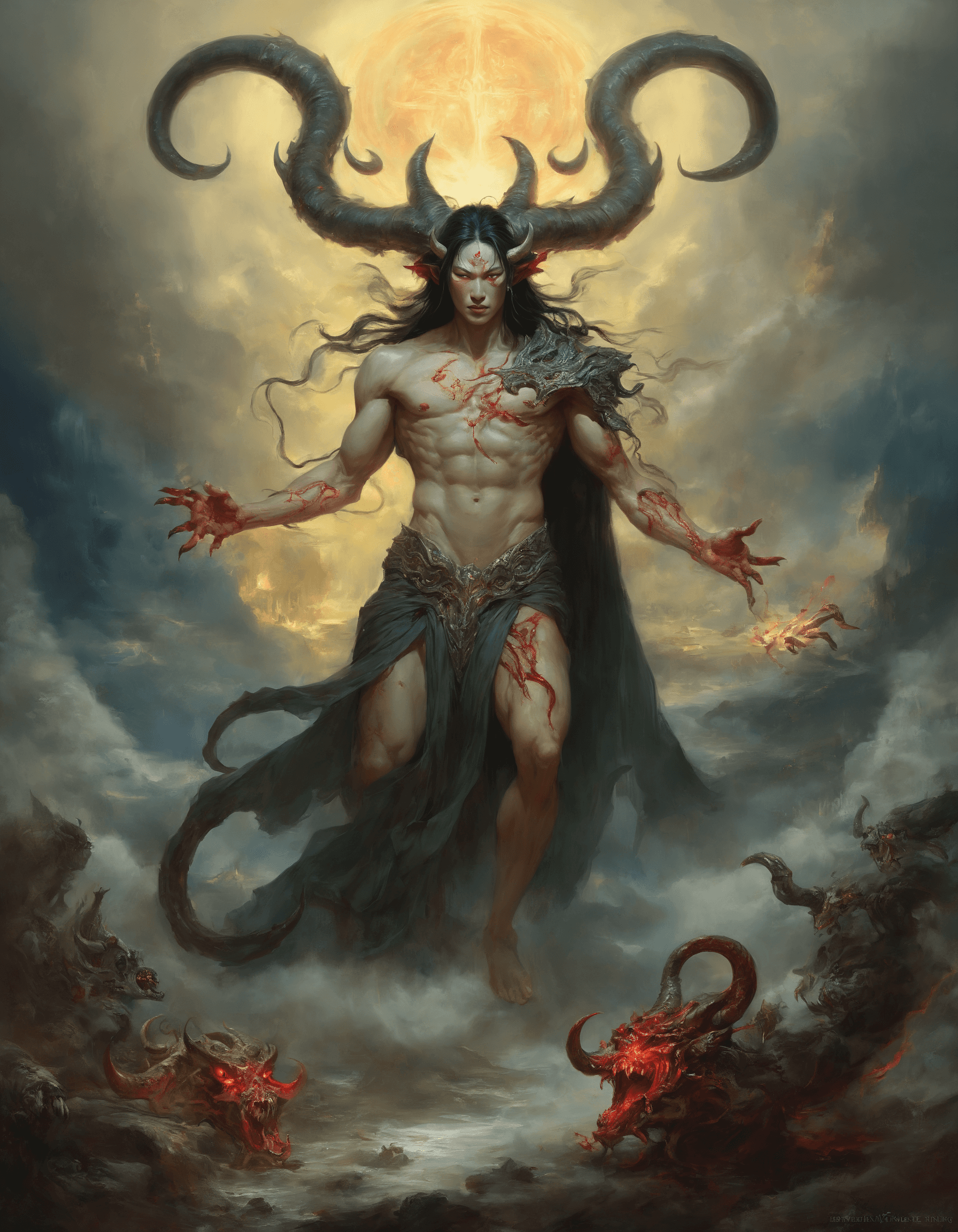 AI generated: ethereal fantasy concept art of concept art Dreamscape a masterpiece classical painting of a grandio...