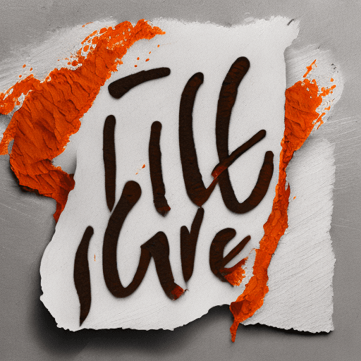 AI generated: A photorealistic image showing a piece of white paper on a torn background. The paper has a handwrit...