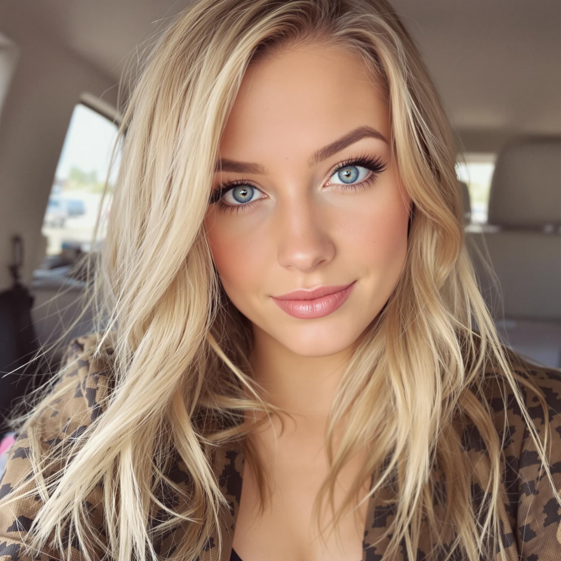 AI generated: blonde
 blue eyes
