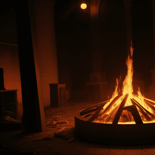 AI generated: A scene where a lot of money is burned