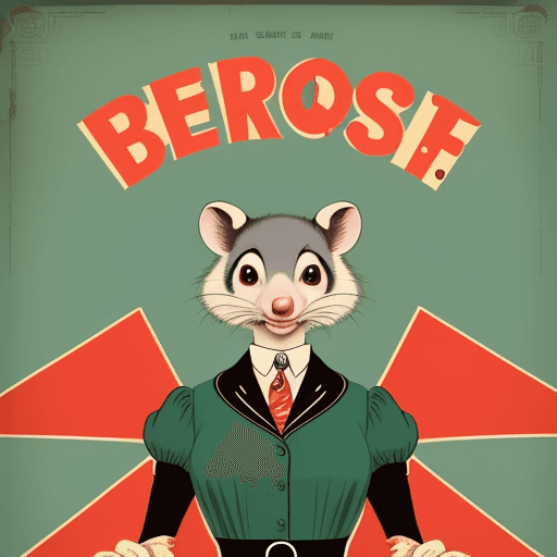 AI generated: In a playful, vintage-inspired design, create a humorous propaganda poster featuring a whimsical opo...