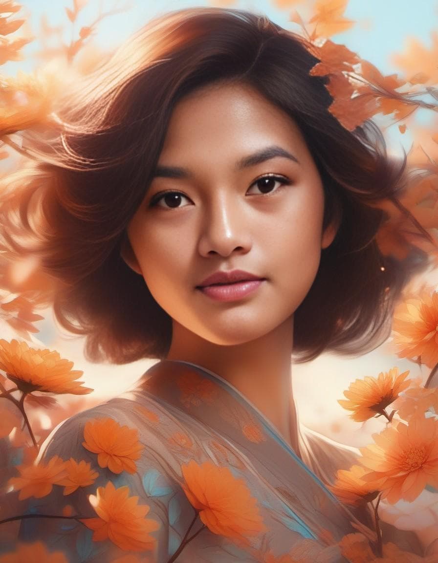 AI generated: Blossoming flowers, A gentle breeze, new beginnings - Spring has come to life, dappled light | cente...