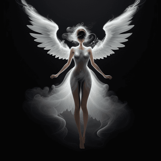 AI generated: Digital Smoke Art crafting ethereal and captivating compositions with the fluidity and ephemeral bea...