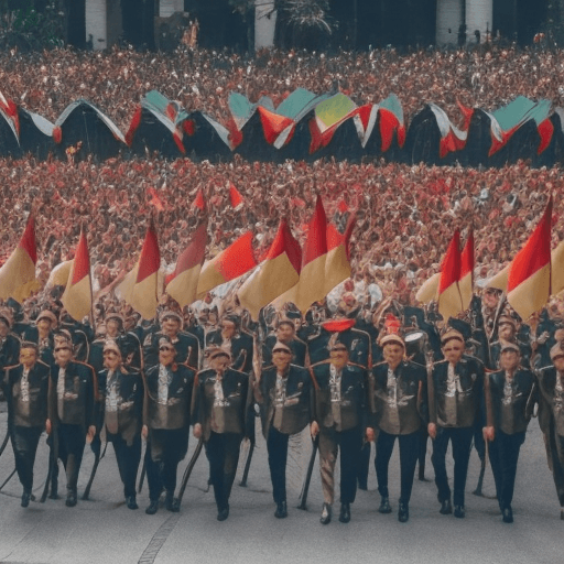AI generated: an instagram post, picture with 16:9 scale, celebration for Indonesian National Heroes Day