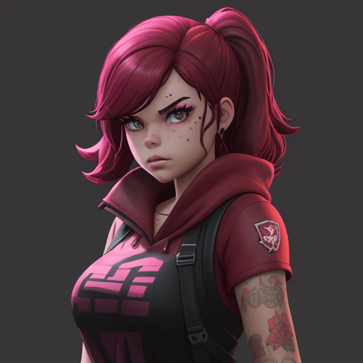 AI generated: Ruby from fortnite